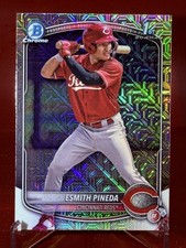 2025 Bowman Esmith Pineda #BCP-37 Chrome Prospects Mojo Refractor Reds
