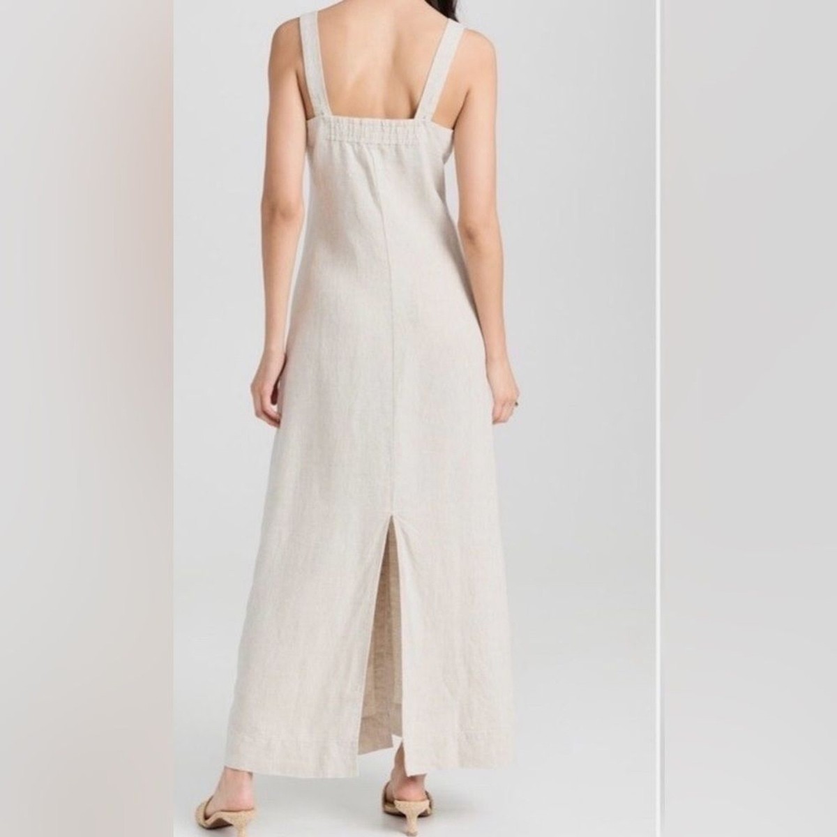 chinese dress ladies Maxi Linen Gown - Bohemian Summer Dress in 100% Linen main image 1