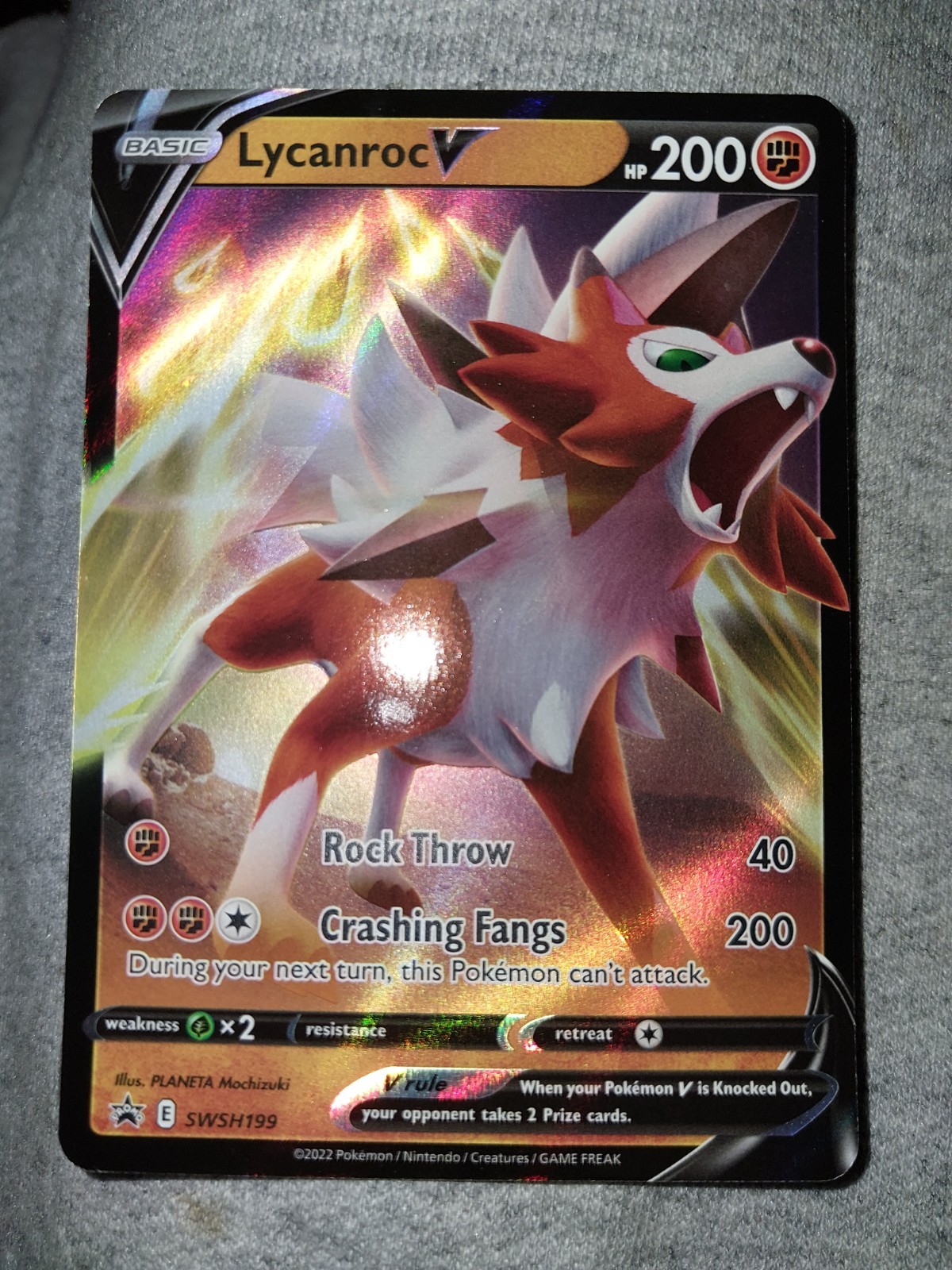 Lycanroc V SWSH199 Sword & Shield Promo Cards Pokemon NEAR MINT NM