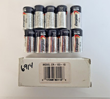 10 Energizer CR123A 3V Lithium 123A Batteries OUTDATED Mar-2020 - FULLY TESTED