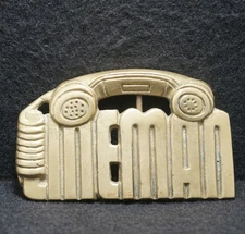 WH03156 VINTAGE 1981 TELEPHONE ****LINEMAN**** BLUE COLLAR JOB BRASS BELT BUCKLE