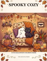 Halloween Malbuch FüR Erwachsene & Jugendliche, Spooky Cozy, Ausmalen, Spaß