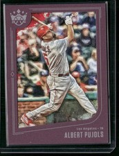 2019 Panini Diamond Kings #115 Albert Pujols Framed Plum