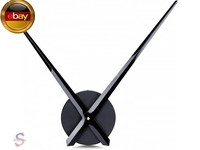 Lafocuse 3D Uhrzeiger Wanduhr Groß Xxl, Diy Modern Lautlos Uhr Metall Schwarz,