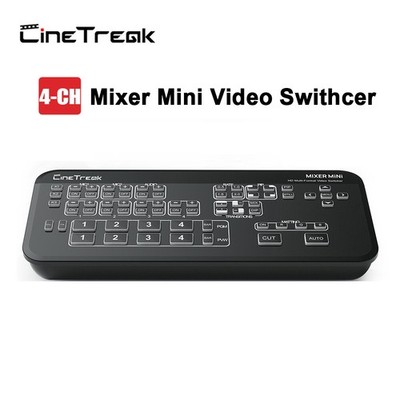 CineTreak Mixer Mini 4-CH HDMI Live Streaming Video Mixer Swithcer Multiview