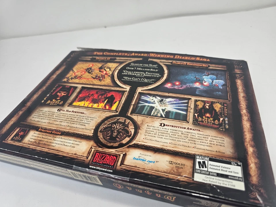 Diablo Battle Chest (PC) DIABLO 2 - 4x CDs Game & DLC, Strategy Guide Books - Image 3 of 4