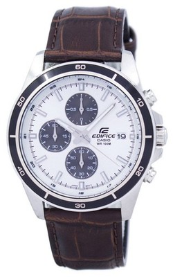 Casio Edifice Chronograph Quarz Weiß Zifferblatt EFR-526L-7AV Herrenuhr