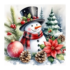 Christmas Diamond Art Kits for Adults, 5D Snowman Diamond Painting Kits for Be
