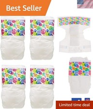 Doll Diaper Refill Pack - Includes 4 High-Quality Diapers for Imaginative Play