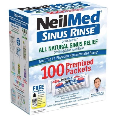 NeilMed Sinus Rinse Regular Refill Packets - 100ct 2 pack