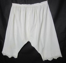 Woman's Bloomers True Antique Pantaloons 32" Waist Tucks Vintage Pants
