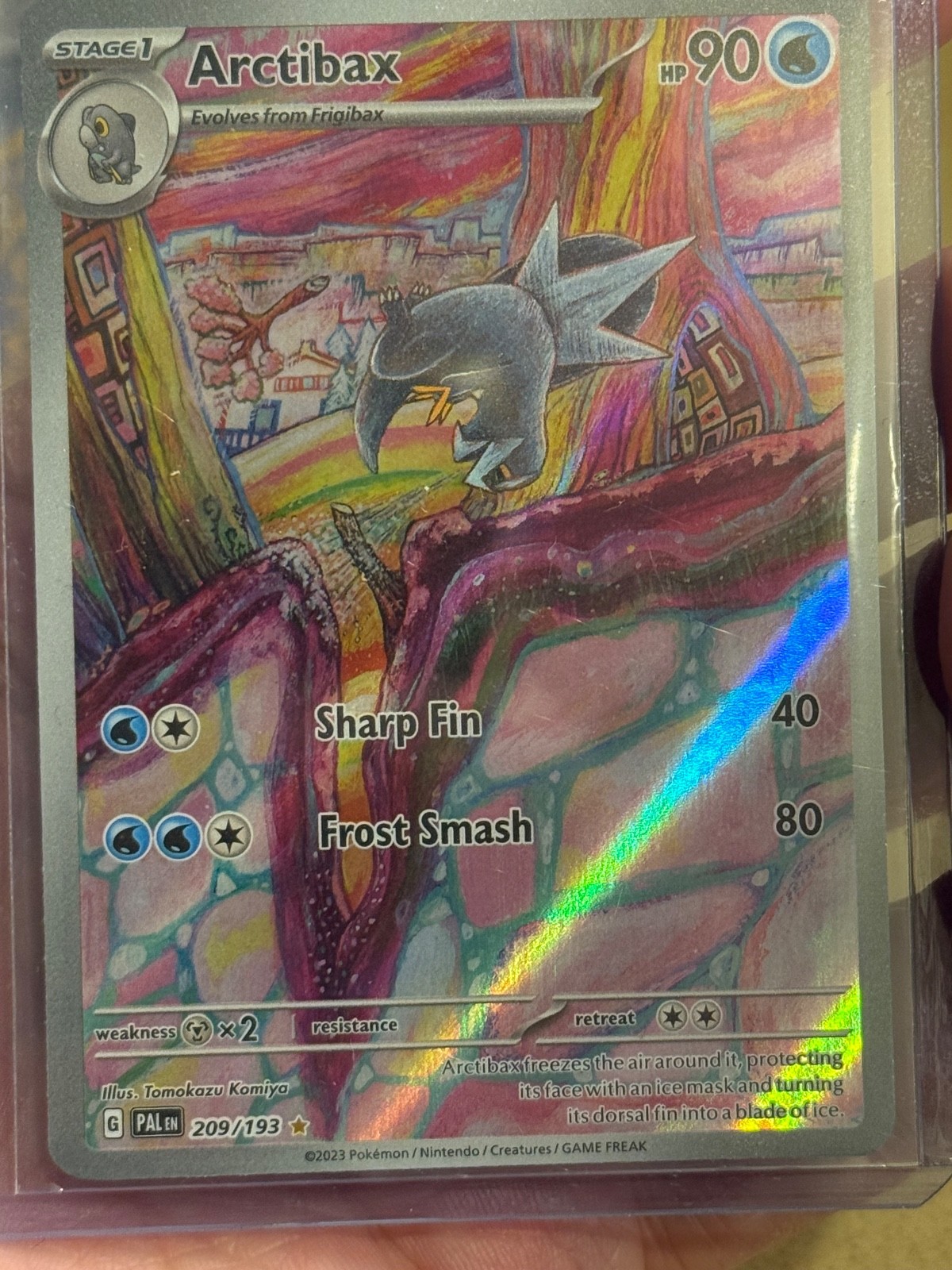 Arctibax 209/193 Paldea Evolved (PAL) NM Illustration Rare Pokemon Card