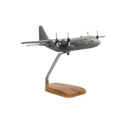 NEW Lockheed C-130H Hercules (Grey) Large Mahogany Model