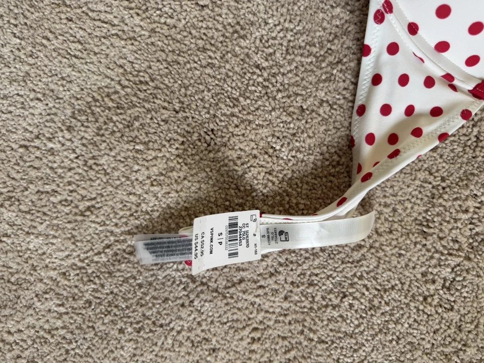 PINK x Frankies Bikinis Addison 32B Push-Up Set Red Dot Thong NWT - Image 4 of 4