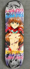 RARE PAINTED Asuka Evangelion 8.25”  Skateboard Deck SIGNED 1/1 Jeremy Klein NEW