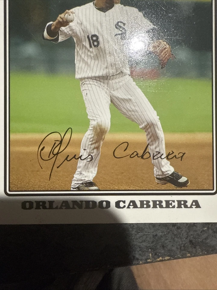 2008 Topps Orlando Cabrera Auto Signed White Sox - Image 2 of 4