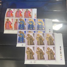GB 1972 Christmas SG913-915 Complete Set traffic light blocks of 6 MNH