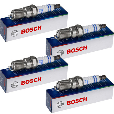 4x BOSCH Zündkerze für Mercedes-Benz Saloon W124 230 E Cat 200 W123 SL R129 300