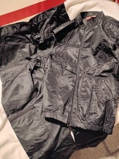 VINTAGE BLACK GRAFFITI BREAK DANCE PARACHUTE VEST PANTS HIP-HOP MICHAEL JACKSON