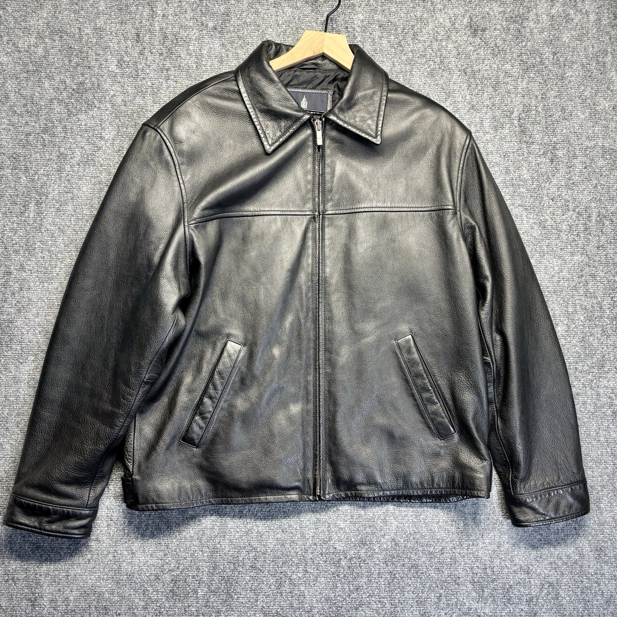 90s ロンドン フォグ London Fog レザー カーコート ブラックXL LONDON FOG】LEATHER CAR COAT sizeM | Rill