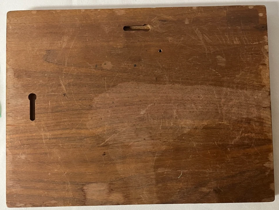 Vintage Large 12" X 9" Wood Hanging CRIBBAGE BOARD w/ 180 Pegs - Image 4 of 4