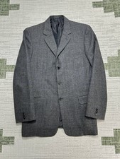 Brioni Millennio Blazer Men 42 Gray Plaid Wool Cashmere Sport Coat Double Vented