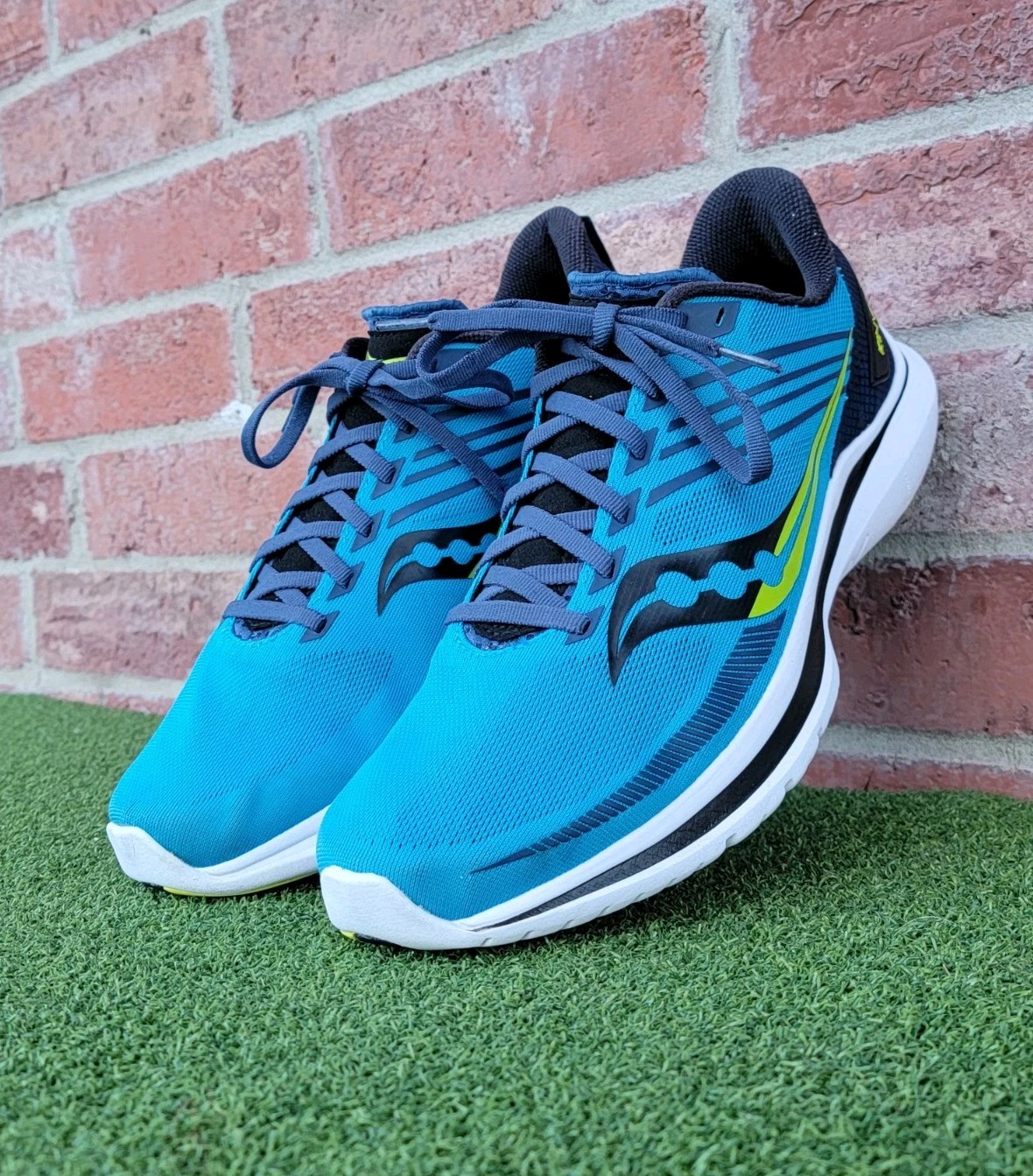 Saucony Men's Kinvara XII Running Shoes Blue/Citrus ~ US Size 11M thumbnail 6