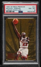 1995-96 Skybox Premium Larger than Life Michael Jordan #L1 PSA 8 HOF