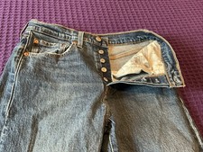 Levi's 501 S Premium Original High Rise Button Fly Jeans Womens Size 27x30