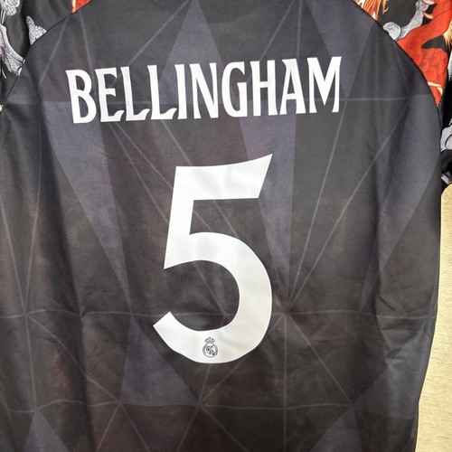 Futbol ⚽️ Shirt Real Madrid Emirates Jude Bellingham #5 Soccer Jersey Youth 28 M - Picture 19 of 21