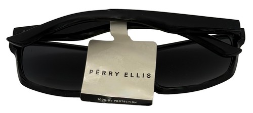 Gafas de sol Perry Ellis tortuga rectángulo plástico envoltura lente marrón PE103 2 - Imagen 6 de 12