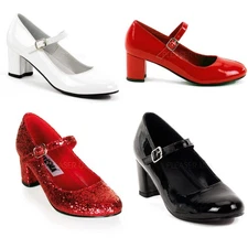 Pleaser Funtasma School Girl Mary Jane Square High Heel Adult Women Schoolgirl50