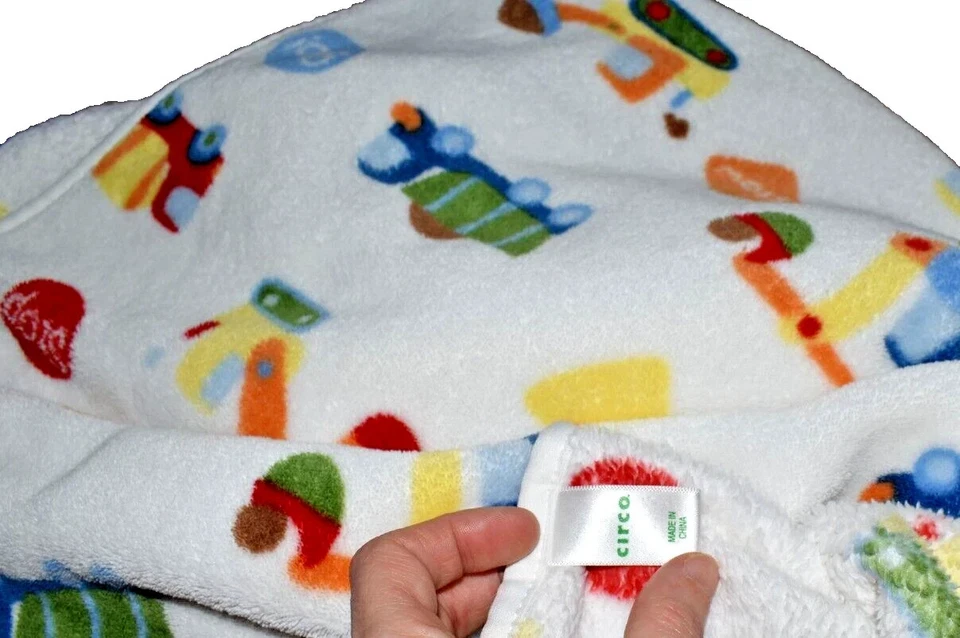 G3!¡GUAU! CIRCO Transporte VEHÍCULOS Felpa Bebé Cuna Manta Edredón Lovey Foto 2 de 4