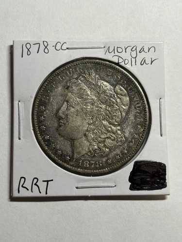1878-CC $1 Morgan Silver Dollar UNC Toned Tough Date CC