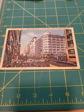 Postcard Looking West On Seventh Street At Hill,  Los Angeles California 