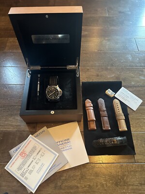 Panerai Luminor Marina OP6630 2005 Extra Straps Papers Included Rare Find