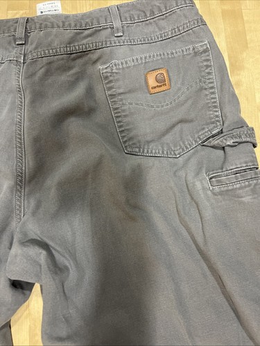 Carhartt Pants Gray Grey Loose Fit Straight Men’s SZ 44x30 Work Pants - Picture 13 of 13
