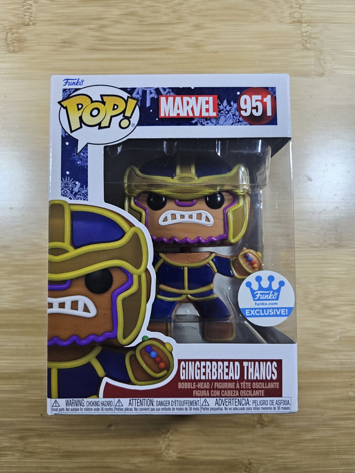 Funko POP! #951 Gingerbread Thanos Funko Shop Exclusive+ Protector