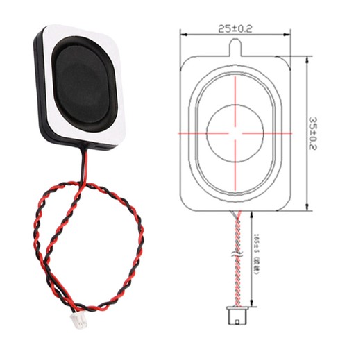 4 Ohm 3w/8 Ohm 2w Speaker Small Cavity Notebook Computer 3525 Ultra-thin Speaker - Afbeelding 4 van 10