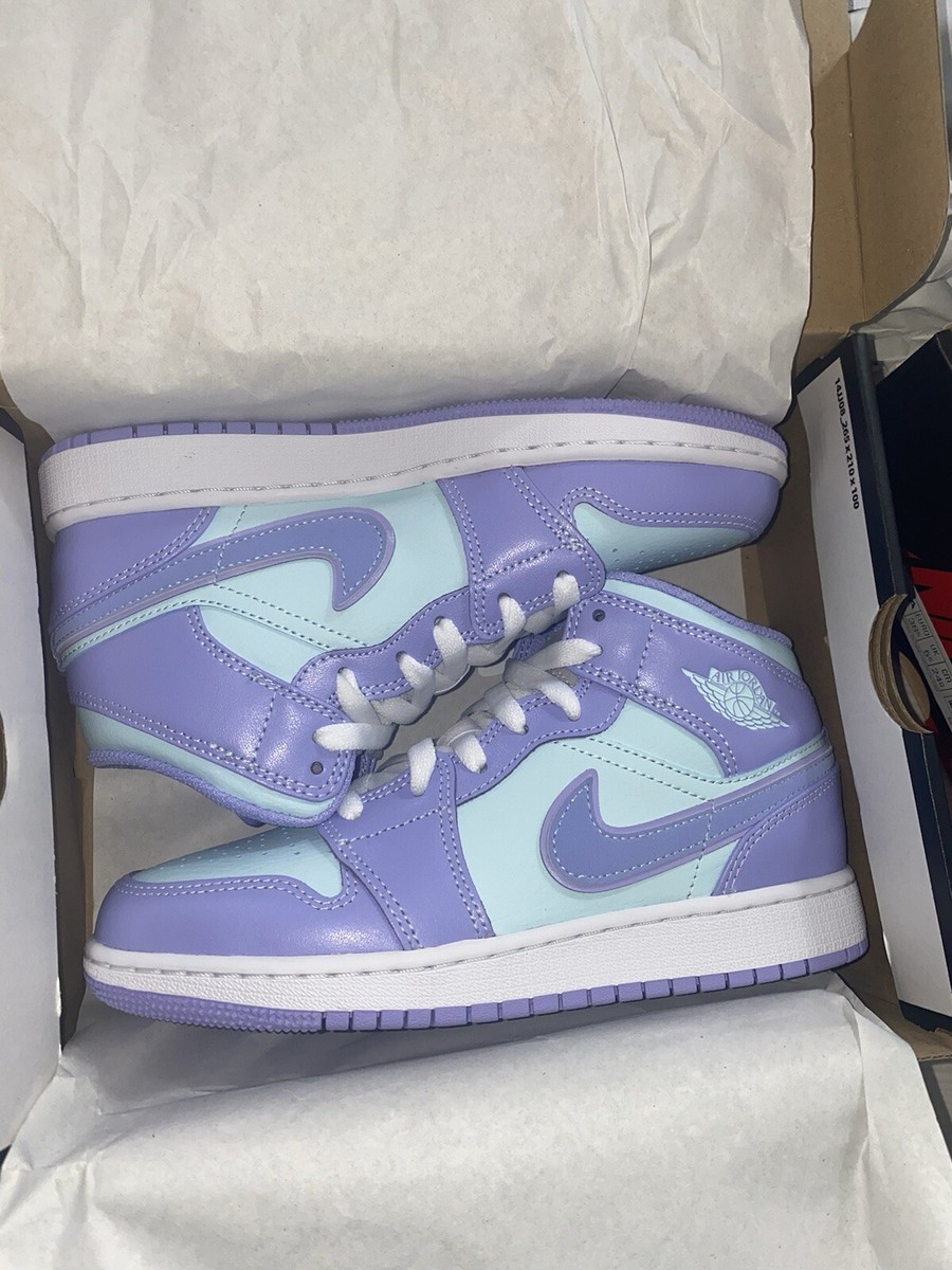purple jordan 1 size 4