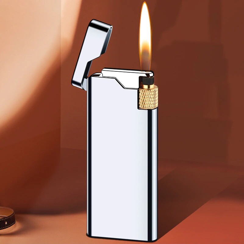 Gadgets Mini Cigarette Lighter Butane Gas Open Flame