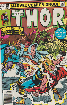 MARVEL COMICS THOR #291 (1980) ZEUS AND ETERNALS 1ST PRINT VF+