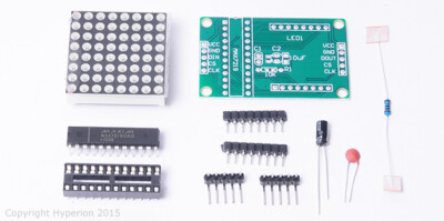 Arduino Compatible DIY MAX7219 Red LED Dot Matrix Display Module