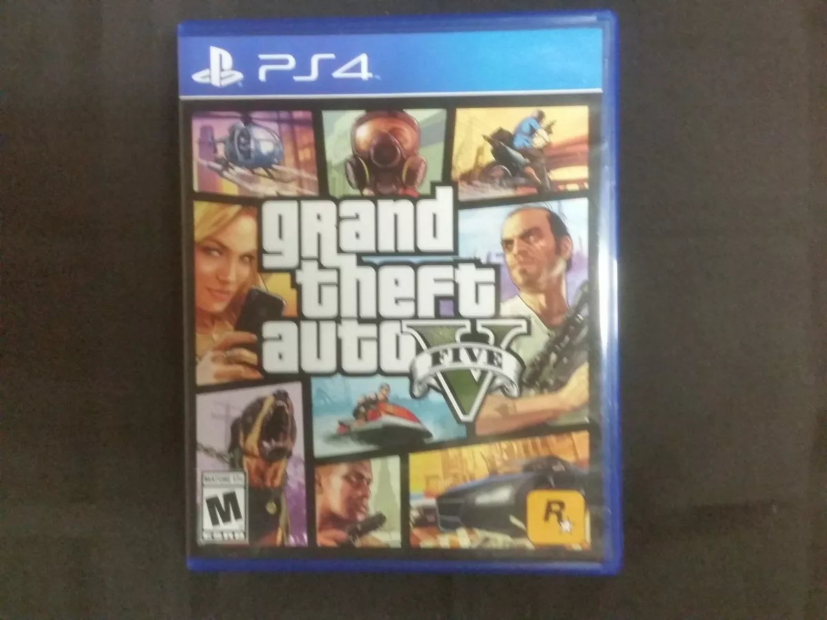 Replacement Case (NO GAME) GRAND THEFT AUTO V GTA V PlayStation 4 PS4 Box