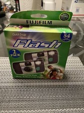 Fuji Film Disposable Camera Flash Color Quick Snap 27 Exp 800 Speed Lot 2 Expir