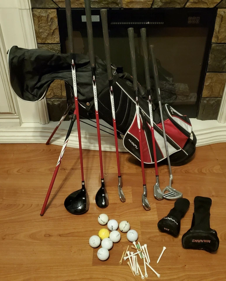 Maxfli Junior Club de Golf REV2 Golfista Juego de 5 Vías 10 Piezas Soporte Correa de Transporte Luz Foto 4 de 4