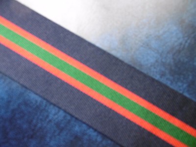 Royal Naval Volunteer Reserve Decoration 1908 2nd Medal Ribbon Full Size 16cm.