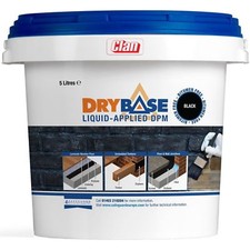 DRYBASE BLACK LIQUID APPLIED DPM  | 5L compatible Dryzone Dampsolve Ultracure