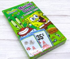 NEW - Nickelodeon SPONGEBOB SQUAREPANTS Learning Cards MAKING CENTS 36 Cards NIB