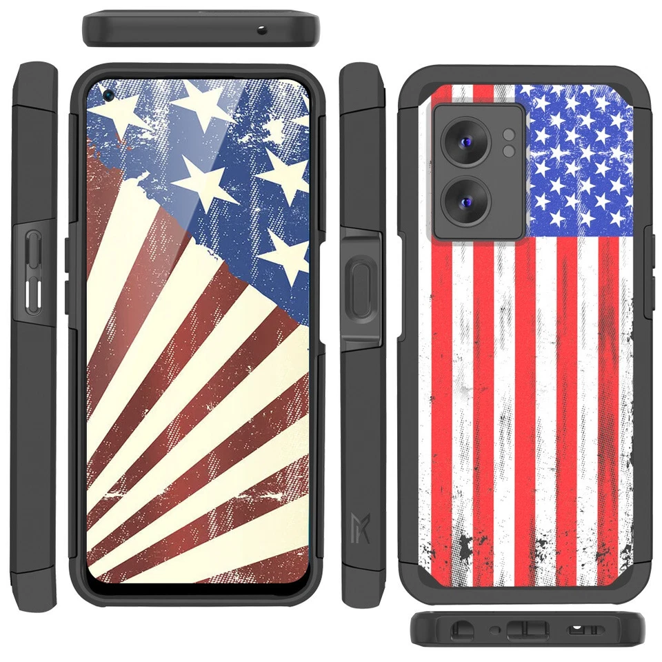 For OnePlus Nord N300 5G Phone Case Mount Friendly Hybrid Hard Patterned Cover - Image 4 of 4